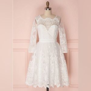 Maniju Fodla White Embroidered A-Line Dress from Boudoir 1861-Size L